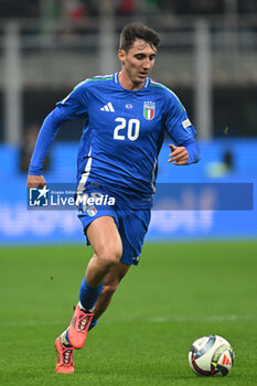 17/11/2024 - Andrea Cambiaso of Italy during the Group A2 - UEFA NATIONS LEAGUE 2024 match between Italy and France on 17 of November 2024 at Giuseppe Meazza San Siro Siro stadium in Milan, Italy. - ITALY VS FRANCE - UEFA NATIONS LEAGUE - CALCIO