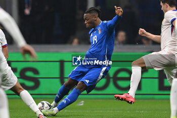 17/11/2024 - Destiny Udogie of Italy during the Group A2 - UEFA NATIONS LEAGUE 2024 match between Italy and France on 17 of November 2024 at Giuseppe Meazza San Siro Siro stadium in Milan, Italy. - ITALY VS FRANCE - UEFA NATIONS LEAGUE - CALCIO