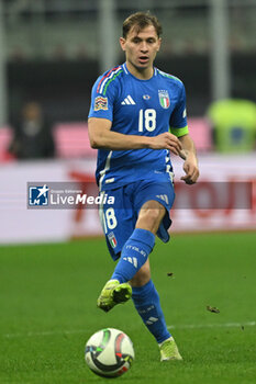 17/11/2024 - Nicolo Barella of Italy during the Group A2 - UEFA NATIONS LEAGUE 2024 match between Italy and France on 17 of November 2024 at Giuseppe Meazza San Siro Siro stadium in Milan, Italy. - ITALY VS FRANCE - UEFA NATIONS LEAGUE - CALCIO