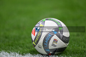 17/11/2024 - Match ball during the Group A2 - UEFA NATIONS LEAGUE 2024 match between Italy and France on 17 of November 2024 at Giuseppe Meazza San Siro Siro stadium in Milan, Italy. - ITALY VS FRANCE - UEFA NATIONS LEAGUE - CALCIO