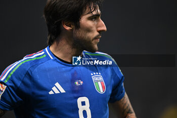 17/11/2024 - Sandro Tonali of Italy during the Group A2 - UEFA NATIONS LEAGUE 2024 match between Italy and France on 17 of November 2024 at Giuseppe Meazza San Siro Siro stadium in Milan, Italy. - ITALY VS FRANCE - UEFA NATIONS LEAGUE - CALCIO