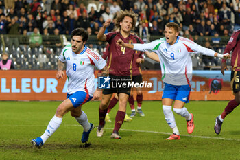 14/11/2024 - Sandro Tonali of Italy celebrates after scoring a goal - BELGIUM VS ITALY - UEFA NATIONS LEAGUE - CALCIO