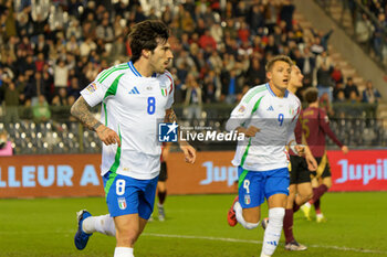 14/11/2024 - Sandro Tonali of Italy celebrates after scoring a goal - BELGIUM VS ITALY - UEFA NATIONS LEAGUE - CALCIO