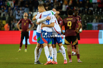 14/11/2024 - players of Italy celebrates the victory - BELGIUM VS ITALY - UEFA NATIONS LEAGUE - CALCIO