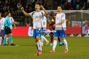 14/11/2024 - Alessandro Buongiorno of Italy celebrates the victory - BELGIUM VS ITALY - UEFA NATIONS LEAGUE - CALCIO