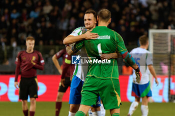 14/11/2024 - Gianluigi Donnarumma of Italy and Federico Gatti of Italy celebrates the victory - BELGIUM VS ITALY - UEFA NATIONS LEAGUE - CALCIO