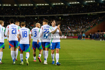 14/11/2024 - Sandro Tonali of Italy celebrates after scoring a goal - BELGIUM VS ITALY - UEFA NATIONS LEAGUE - CALCIO