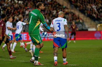 14/11/2024 - Gianluigi Donnarumma of Italy and Federico Dimarco of Italy - BELGIUM VS ITALY - UEFA NATIONS LEAGUE - CALCIO