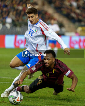 14/11/2024 - Giovanni Di Lorenzo of Italy in action against Lois Openda of Belgium - BELGIUM VS ITALY - UEFA NATIONS LEAGUE - CALCIO