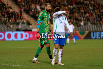 14/11/2024 - Gianluigi Donnarumma of Italy and Giovanni Di Lorenzo of Italy - BELGIUM VS ITALY - UEFA NATIONS LEAGUE - CALCIO