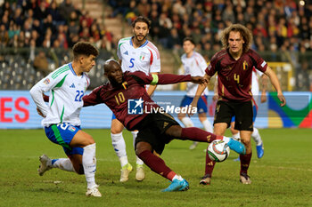 14/11/2024 - Romelu Lukaku of Belgium in action against Giovanni Di Lorenzo of Italy - BELGIUM VS ITALY - UEFA NATIONS LEAGUE - CALCIO