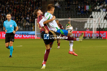 14/11/2024 - Mateo Retegui of Italy in action against Zeno Debast of Belgium - BELGIUM VS ITALY - UEFA NATIONS LEAGUE - CALCIO