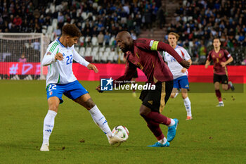 14/11/2024 - Romelu Lukaku of Belgium in action against Giovanni Di Lorenzo of Italy - BELGIUM VS ITALY - UEFA NATIONS LEAGUE - CALCIO