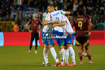 14/11/2024 - Alessandro Buongiorno of Italy celebrates the victory - BELGIUM VS ITALY - UEFA NATIONS LEAGUE - CALCIO