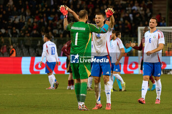 14/11/2024 - Alessandro Buongiorno of Italy and Alessandro Buongiorno of Italy celebrates the victory - BELGIUM VS ITALY - UEFA NATIONS LEAGUE - CALCIO