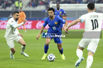 14/11/2024 - Warren Zaire-Emery of France, left Mahmoud Jaber of Israel during the UEFA Nations League, League A, Group A2 football match between France and Israel on 14 November 2024 at Stade de France in Saint-Denis near Paris, France - FOOTBALL - UEFA NATIONS LEAGUE - FRANCE V ISRAEL - UEFA NATIONS LEAGUE - CALCIO