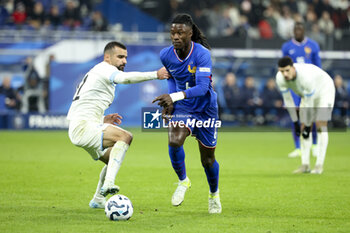 14/11/2024 - Eduardo Camavinga of France, left Mahmoud Jaber of Israel during the UEFA Nations League, League A, Group A2 football match between France and Israel on 14 November 2024 at Stade de France in Saint-Denis near Paris, France - FOOTBALL - UEFA NATIONS LEAGUE - FRANCE V ISRAEL - UEFA NATIONS LEAGUE - CALCIO