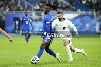 14/11/2024 - Eduardo Camavinga of France, Mahmoud Jaber of Israel during the UEFA Nations League, League A, Group A2 football match between France and Israel on 14 November 2024 at Stade de France in Saint-Denis near Paris, France - FOOTBALL - UEFA NATIONS LEAGUE - FRANCE V ISRAEL - UEFA NATIONS LEAGUE - CALCIO