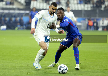 14/11/2024 - Mahmoud Jaber of Israel, Eduardo Camavinga of France during the UEFA Nations League, League A, Group A2 football match between France and Israel on 14 November 2024 at Stade de France in Saint-Denis near Paris, France - FOOTBALL - UEFA NATIONS LEAGUE - FRANCE V ISRAEL - UEFA NATIONS LEAGUE - CALCIO