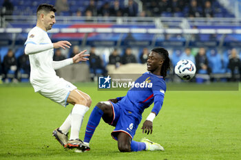 14/11/2024 - Idan Nachmias of Israel, Eduardo Camavinga of France during the UEFA Nations League, League A, Group A2 football match between France and Israel on 14 November 2024 at Stade de France in Saint-Denis near Paris, France - FOOTBALL - UEFA NATIONS LEAGUE - FRANCE V ISRAEL - UEFA NATIONS LEAGUE - CALCIO