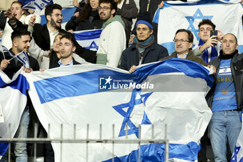 14/11/2024 - Supporters of Israel during the UEFA Nations League, League A, Group A2 football match between France and Israel on 14 November 2024 at Stade de France in Saint-Denis near Paris, France - FOOTBALL - UEFA NATIONS LEAGUE - FRANCE V ISRAEL - UEFA NATIONS LEAGUE - CALCIO