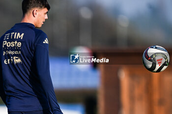 16/11/2024 - Daniel Maldini of Italy in action during a Italy training session at BPER Training Centre at Appiano Gentile on November 16, 2024 in Como, Italy - ITALY TRAINING AND PRESS CONFERENCE - UEFA NATIONS LEAGUE - CALCIO