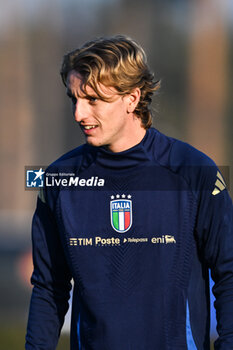 16/11/2024 - Nicolo Rovella of Italy in action during a Italy training session at BPER Training Centre at Appiano Gentile on November 16, 2024 in Como, Italy - ITALY TRAINING AND PRESS CONFERENCE - UEFA NATIONS LEAGUE - CALCIO