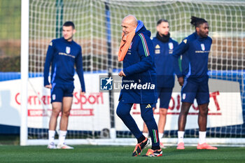 16/11/2024 - Head coach of Italy Luciano Spalletti reacts during a Italy training session at BPER Training Centre at Appiano Gentile on November 16, 2024 in Como, Italy - ITALY TRAINING AND PRESS CONFERENCE - UEFA NATIONS LEAGUE - CALCIO