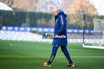 16/11/2024 - Head coach of Italy Luciano Spalletti during a Italy training session at BPER Training Centre at Appiano Gentile on November 16, 2024 in Como, Italy - ITALY TRAINING AND PRESS CONFERENCE - UEFA NATIONS LEAGUE - CALCIO