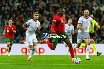 2024-11-15 - Rafael Leão of Portugal during the UEFA Nations League, League phase, Matchday 5 football match between Portugal and Poland on 15 November 2024 at Estádio do Dragão in Porto, Portugal - FOOTBALL - UEFA NATIONS LEAGUE - PORTUGAL V POLAND - UEFA NATIONS LEAGUE - SOCCER