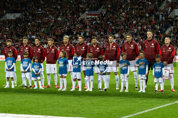 2024-11-15 - Team Poland during the UEFA Nations League, League phase, Matchday 5 football match between Portugal and Poland on 15 November 2024 at Estádio do Dragão in Porto, Portugal - FOOTBALL - UEFA NATIONS LEAGUE - PORTUGAL V POLAND - UEFA NATIONS LEAGUE - SOCCER