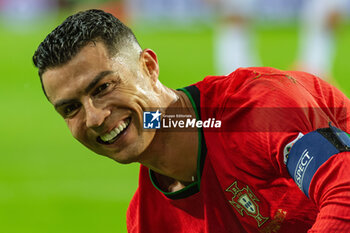 2024-11-15 - Cristiano Ronaldo of Portugal during the UEFA Nations League, League phase, Matchday 5 football match between Portugal and Poland on 15 November 2024 at Estádio do Dragão in Porto, Portugal - FOOTBALL - UEFA NATIONS LEAGUE - PORTUGAL V POLAND - UEFA NATIONS LEAGUE - SOCCER