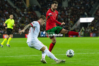 2024-11-15 - Nicola Zalewski of Poland during the UEFA Nations League, League phase, Matchday 5 football match between Portugal and Poland on 15 November 2024 at Estádio do Dragão in Porto, Portugal - FOOTBALL - UEFA NATIONS LEAGUE - PORTUGAL V POLAND - UEFA NATIONS LEAGUE - SOCCER