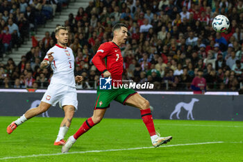 2024-11-15 - Cristiano Ronaldo of Portugal during the UEFA Nations League, League phase, Matchday 5 football match between Portugal and Poland on 15 November 2024 at Estádio do Dragão in Porto, Portugal - FOOTBALL - UEFA NATIONS LEAGUE - PORTUGAL V POLAND - UEFA NATIONS LEAGUE - SOCCER