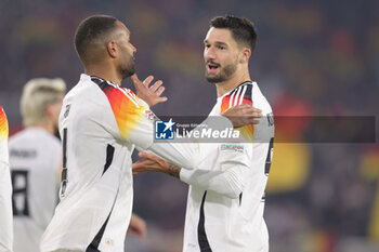 2024-11-16 - Tim Kleindienst of Germany celebrates a goal 7-0 with Jonathan Tah during the UEFA Nations League, League phase, Matchday 5 football match between Germany and Bosnia Herzegovina on 16 November 2024 at Europa-Park Stadion in Freiburg, Germany - FOOTBALL - UEFA NATIONS LEAGUE - GERMANY V BOSNIA HERZEGOVINA - UEFA NATIONS LEAGUE - SOCCER