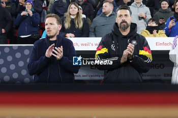 2024-11-16 - Julian Nagelsmann Head Coach and Sandro Wagner assistant coach of Germany during the UEFA Nations League, League phase, Matchday 5 football match between Germany and Bosnia Herzegovina on 16 November 2024 at Europa-Park Stadion in Freiburg, Germany - FOOTBALL - UEFA NATIONS LEAGUE - GERMANY V BOSNIA HERZEGOVINA - UEFA NATIONS LEAGUE - SOCCER