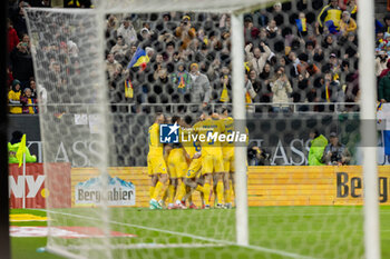 18/11/2024 - Romania squad celebrating their first goal during the UEFA Nations League, League C, Group C2 football match between Romania and Cyprus on 18 November 2024 at Arena Nationala in Bucharest, Romania - FOOTBALL - UEFA NATIONS LEAGUE - ROMANIA V CYPRUS - UEFA NATIONS LEAGUE - CALCIO