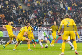 18/11/2024 - Loizos Loizou of Cyprus shooting during the UEFA Nations League, League C, Group C2 football match between Romania and Cyprus on 18 November 2024 at Arena Nationala in Bucharest, Romania - FOOTBALL - UEFA NATIONS LEAGUE - ROMANIA V CYPRUS - UEFA NATIONS LEAGUE - CALCIO