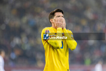 18/11/2024 - Ianis Hagi of Romania after missing a shot on goal during the UEFA Nations League, League C, Group C2 football match between Romania and Cyprus on 18 November 2024 at Arena Nationala in Bucharest, Romania - FOOTBALL - UEFA NATIONS LEAGUE - ROMANIA V CYPRUS - UEFA NATIONS LEAGUE - CALCIO