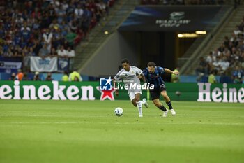 2024-08-14 - August 14, 2024, Warsaw, Masovian, Poland: Stadion Narodowy, Warsaw, UEFA Super Cup Football match Real Madrid vs Atalanta; In the picture: Rodrygo 900/Cordon Press - UEFA SUPER CUP FOOTBALL MATCH REAL MADRID VS ATALANTA - UEFA SUPER CUP - SOCCER