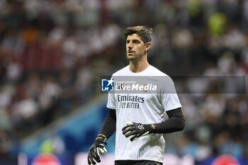 2024-08-14 - August 14, 2024, Warsaw, Masovian, Poland: Stadion Narodowy, Warsaw, UEFA Super Cup Football match Real Madrid vs Atalanta; In the picture: Courtois 900/Cordon Press - UEFA SUPER CUP FOOTBALL MATCH REAL MADRID VS ATALANTA - UEFA SUPER CUP - SOCCER