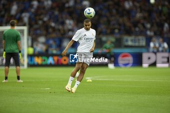 2024-08-14 - August 14, 2024, Warsaw, Masovian, Poland: Stadion Narodowy, Warsaw, UEFA Super Cup Football match Real Madrid vs Atalanta; In the picture: Mbappe 900/Cordon Press - UEFA SUPER CUP FOOTBALL MATCH REAL MADRID VS ATALANTA - UEFA SUPER CUP - SOCCER