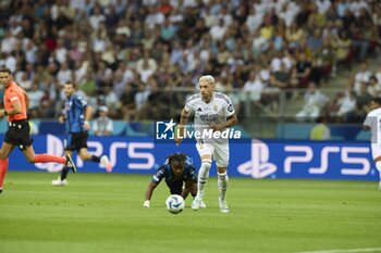 2024-08-14 - August 14, 2024, Warsaw, Masovian, Poland: Stadion Narodowy, Warsaw, UEFA Super Cup Football match Real Madrid vs Atalanta; In the picture: Valverde 900/Cordon Press - UEFA SUPER CUP FOOTBALL MATCH REAL MADRID VS ATALANTA - UEFA SUPER CUP - SOCCER