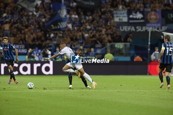 2024-08-14 - August 14, 2024, Warsaw, Masovian, Poland: Stadion Narodowy, Warsaw, UEFA Super Cup Football match Real Madrid vs Atalanta; In the picture: Mbappe 900/Cordon Press - UEFA SUPER CUP FOOTBALL MATCH REAL MADRID VS ATALANTA - UEFA SUPER CUP - SOCCER