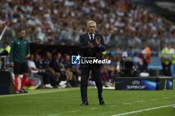 2024-08-14 - August 14, 2024, Warsaw, Masovian, Poland: Stadion Narodowy, Warsaw, UEFA Super Cup Football match Real Madrid vs Atalanta; In the picture: Ancelotti 900/Cordon Press - UEFA SUPER CUP FOOTBALL MATCH REAL MADRID VS ATALANTA - UEFA SUPER CUP - SOCCER