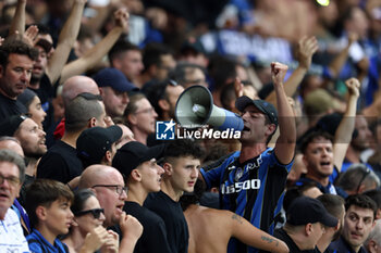 2024-08-14 - Atalanta fans during the UEFA Super Cup 2024 football match between Real Madrid CF and Atalanta BC on 14 August 2024 at PGE Narodowy in Warsaw, Poland - FOOTBALL - UEFA SUPER CUP 2024 - REAL MADRID V ATALANTA - UEFA SUPER CUP - SOCCER