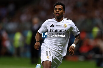 2024-08-14 - Rodrygo of Real Madrid during the UEFA Super Cup 2024 football match between Real Madrid CF and Atalanta BC on 14 August 2024 at PGE Narodowy in Warsaw, Poland - FOOTBALL - UEFA SUPER CUP 2024 - REAL MADRID V ATALANTA - UEFA SUPER CUP - SOCCER