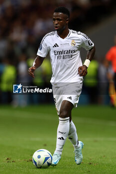 2024-08-14 - Vinicius Junior of Real Madrid during the UEFA Super Cup 2024 football match between Real Madrid CF and Atalanta BC on 14 August 2024 at PGE Narodowy in Warsaw, Poland - FOOTBALL - UEFA SUPER CUP 2024 - REAL MADRID V ATALANTA - UEFA SUPER CUP - SOCCER