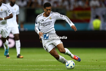 2024-08-14 - Jude Bellingham of Real Madrid during the UEFA Super Cup 2024 football match between Real Madrid CF and Atalanta BC on 14 August 2024 at PGE Narodowy in Warsaw, Poland - FOOTBALL - UEFA SUPER CUP 2024 - REAL MADRID V ATALANTA - UEFA SUPER CUP - SOCCER