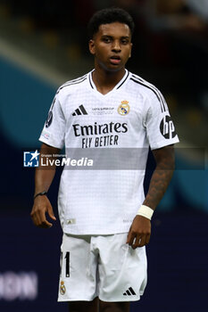 2024-08-14 - Rodrygo of Real Madrid during the UEFA Super Cup 2024 football match between Real Madrid CF and Atalanta BC on 14 August 2024 at PGE Narodowy in Warsaw, Poland - FOOTBALL - UEFA SUPER CUP 2024 - REAL MADRID V ATALANTA - UEFA SUPER CUP - SOCCER